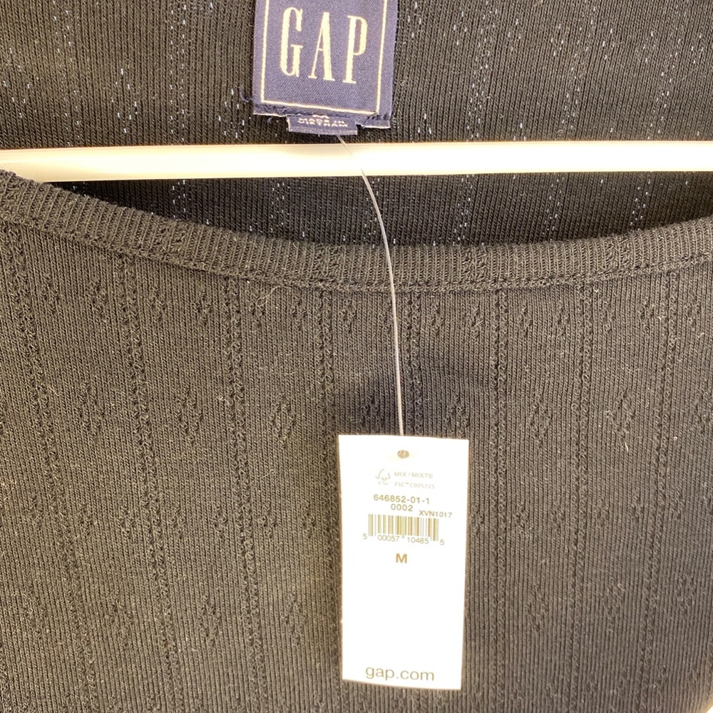 Gap Bodysuit Black Size M New w/Tags - Picture 3 of 3